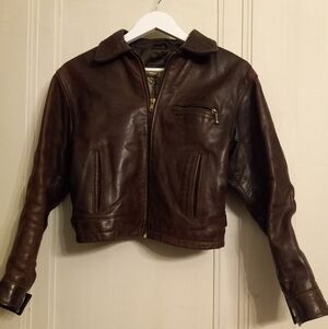 Soho Brown Leather Bomber Jacket